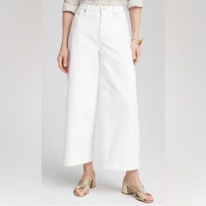 Chico's Classic White Wide Leg Jeans